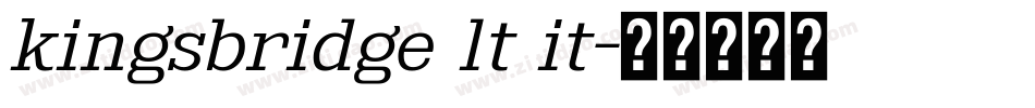 kingsbridge lt it字体转换